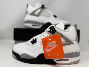 Taglia 7Y / 8,5W Air Jordan 4 Bianco Cemento GS IB4171-100 Nuovo - Foto 1 di 7
