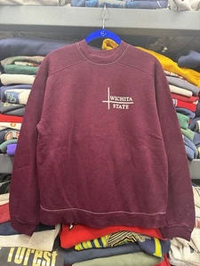 Gr. M Vintage 80er Wichita State Burgendy Red Sweatshirt Crewneck - Bild 1 von 8