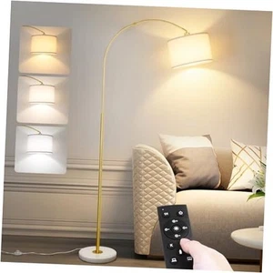 Arc Floor Lamp with Remote, Modern Standing Lamp for Living Room with Stepless - Picture 1 of 7
