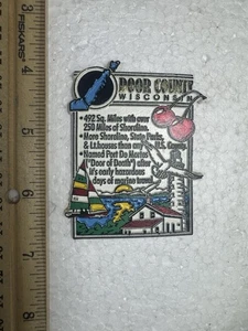 Vintage Door County Wisconsin Kühlschrankmagnet - Bild 1 von 5