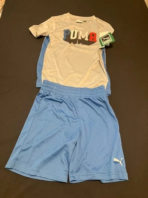 Puma Toddler Size 4T Boys 2-Pc. Performance Shirt & Shorts Set MSRP $34 NWT - Image 1 of 4