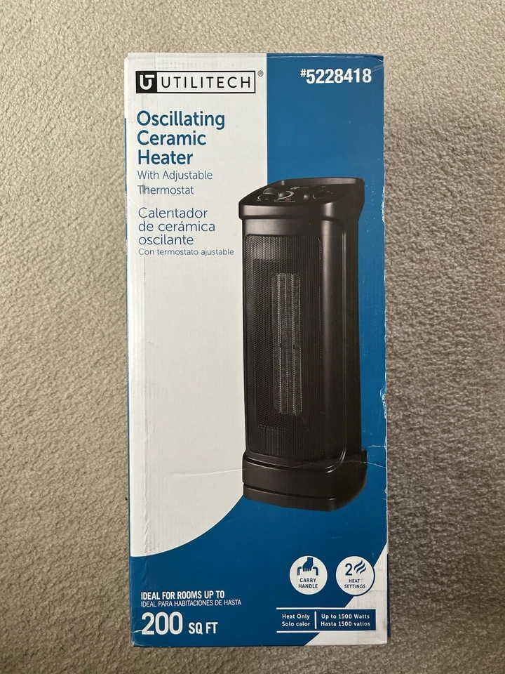 Utilitech Oscillating Ceramic Heater 200 Sq Feet - Image 1 of 1