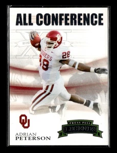 2007 Press Pass Legends All Conference #16 Adrian Peterson Oklahoma Sooners - Picture 1 of 3