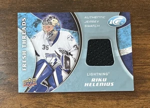2009-10 Upper Deck Ice Fresh Threads Riku Helenius #FT-RH Rookie Lightning RC - Picture 1 of 2