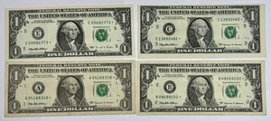 1999 $1 Federal Reserve Star Notes Lot of 4 - Picture 1 of 7