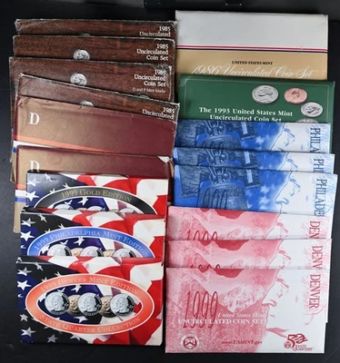 17 Sets 1985-1999 Misc. US Mint Coin Sets Uncirculated - Image 1 of 2