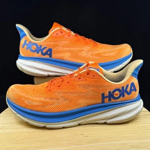 Hoka One One M Clifton 9 Schuhe Herren Größe 15 D orange Laufen gepolstert Trainer - Bild 1 von 10