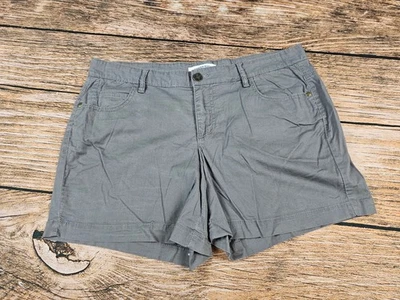 Хлопковые шорты-чино Canyon River Blues размер 14 эластичные серые с откидным карманом 4,5 дюйма б/у в отличном состоянии - Изображение 1 из 4