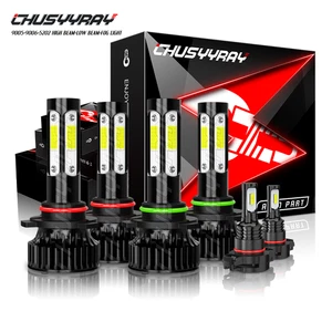 For Jeep Cherokee 2016-2018 White LED Headlight Hi/Lo+ Fog Light Bulbs Combo Kit - Bild 1 von 14