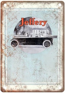 1917 Jeffery Six Vintage Auto Ad Retro Look Metal Sign AN3307 - Foto 1 di 2