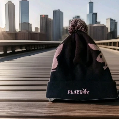 Playboy Pomm Beanie Hat - Image 1 of 4