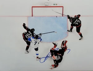 Mason McTavish Hard signed 8.5 X 11 photo.  Anaheim Ducks. - Picture 1 of 2