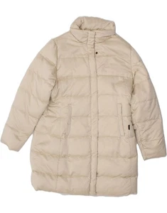 MONCLER Womens Padded Coat Size 1 Small Beige Polyester CC15 - Picture 1 of 5