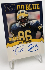 TK Legacy TAI STREETS AUTO Card Signed M GO BLUE MGB15 MICHIGAN WOLVERINES - Picture 1 of 8