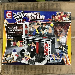WWE StackDown Train & Rumble Playset Rey Mysterio & Sheamus 21021 Wrestling NIB - Picture 1 of 3
