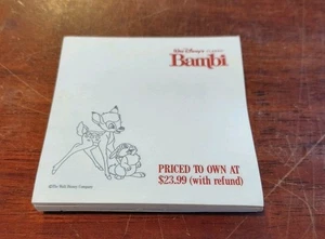 Bambi Film Werbe Videothek Post-it Notizen - Bild 1 von 4