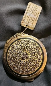 Vintage Toledo Kompaktspiegel Design von A G Escobar Spanien mit Etikett - Bild 1 von 6