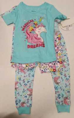 Nuevo con etiquetas Pijama Floral Unicornio 4 Piezas Favorito Niñas Marca Miembro Talla 3T Foto 1 de 3