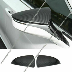 For Lexus UX200 250H 2019-2022 Carbon Fiber Side Door Rearview Mirror Cover Trim - Picture 1 of 8