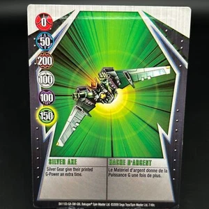 Tarjeta de puerta de metal Bakugan SILVER HAXE PLATEADA 2009 BA1103-GA-SM-GBL 7/48c impresa - Imagen 1 de 8