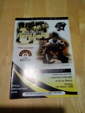 1997/98 NOTTINGHAM PANTHERS V SHEFFIELD STEELERS ICE HOCKEY PLAY OFFS