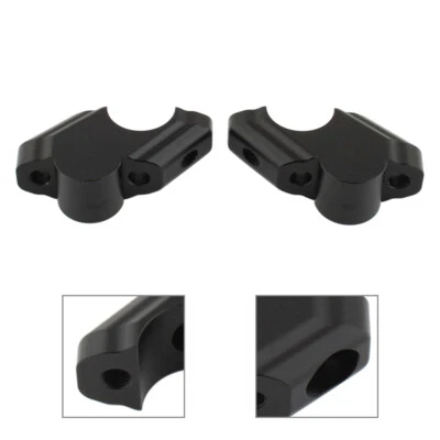 Black Offset Handlebar Riser Clamp Extend Mount For Yamaha Tenere 700 2019-2025 - Image 1 of 4