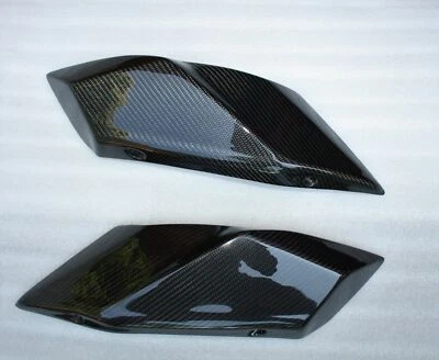 Carenado trasero aletas debajo del asiento Kawasaki H2 100% carbono brillante Foto 1 de 3
