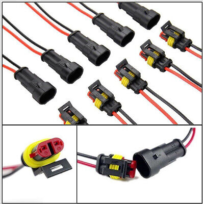 1x 2Pin Car SUV Boat Wire Connector Plug Term...