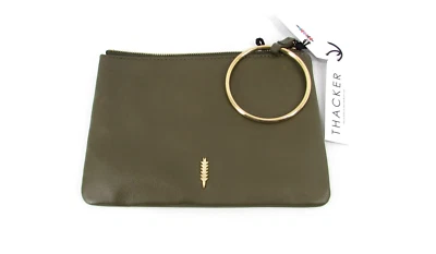 Thacker New York Gable Ring Travel Pouch in Olive Green New - Image 1 of 2