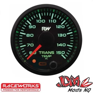 RACEWORKS 52MM ELECTRONIC TRANSMISSION TEMPERATURE GAUGE KIT VPR-308 - Picture 1 of 9