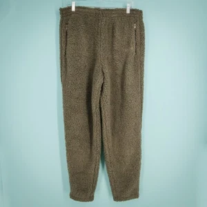 Skims Size Large L Brown Teddy Sherpa Pull On Drawstring Jogger Sweatpants Pants - Picture 1 of 7