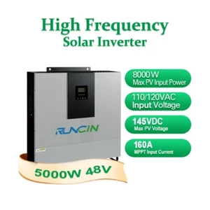 5000W 48V 120V/240V Split Phase MPP Solar Inverter 160A MPPT charger + WIFI - Picture 1 of 10
