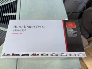 CMC 1/18 Auto Union Type C 1936-1937 Diecast Model Car Silver in the box super - Picture 1 of 5