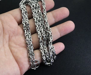 Collana Acciaio Inox 1 Gancio 26 Pollici 4.mm per Amuleto Thailandese Buddha,Fatta a Mano - Foto 1 di 5