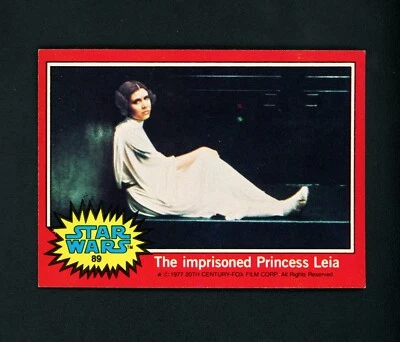 The Imprisoned Princess Leia 1977 Topps Star Wars #89 NM+ - Image 1 of 2
