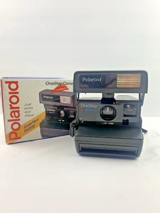 Polaroid One Step Close Up 600 Plus Instant Camera with Box Neck Strap Untested - Picture 1 of 7
