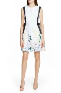 New Ted Baker London Marzy Elegance Bow A-Line Dress Ted's Size 3 - Picture 1 of 10