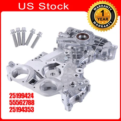 New Engine Timing Chain Oil Pump Cover For Buick Encore 2013-2017 1.4L 25199424 Foto 1 de 4