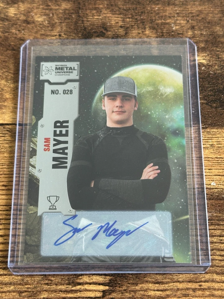 2022 Skybox Metal Universe Champions Auto Sam Mayer #028 Auto - Image 1 of 1