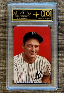 LOU GEHRIG 1973 Smithsonian Playing Card Graded Mint ASG 10 - Picture 1 of 1