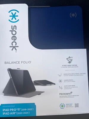 Speck iPad Balance Folio Case iPad Pro 11" 2018-2022 & iPad Air 2020 - 2025 BLUE - Image 1 of 2