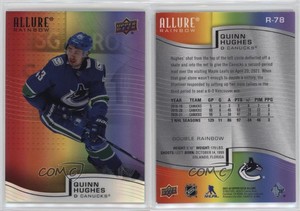 2021-22 Upper Deck Allure Rainbow Double Quinn Hughes #R-78