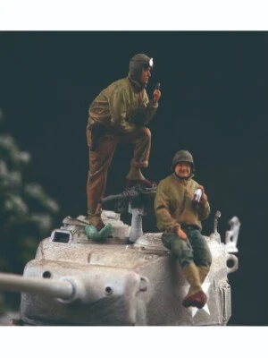Resin 1/72 Diorama Miniature Toys U.S. Army Armored Vehicle Commander Soldiers - Image 1 of 4
