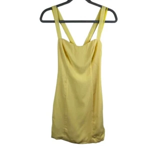 Fame and Partners Sleeveless Yellow Mini Dress 2 New - Picture 1 of 13
