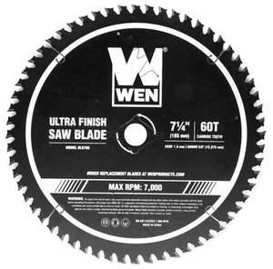 Wen BL0760 7,25 Zoll 60 Zähne hartmetallbestückt Profi ultrafeine Oberfläche - Bild 1 von 4
