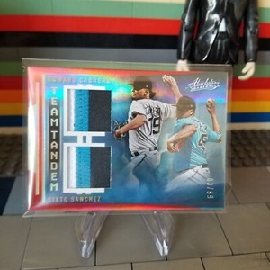 2022 Panini Absolute Edward Cabrera / Sixto Sanchez Dual Patch Refractor 03/99