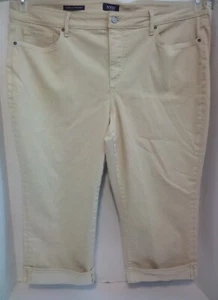 NYDJ® 20W Marilyn Straight Cool Embrace® LiftTuck® Crop Jeans Inseam 20" Butter - Picture 1 of 4