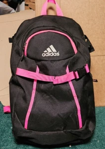 Adidas Girls Softball Equipment Bat Sports Bag Backpack Black & Pink - Picture 1 of 9