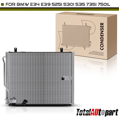 Condensador de CA con soporte para BMW E23 E32 E34 E38 E39 525i 530i 535i 735i 750iL Foto 1 de 4