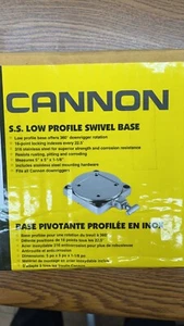 CANNON Low Profile Swivel Base, Stainless Steel - Picture 1 of 1
